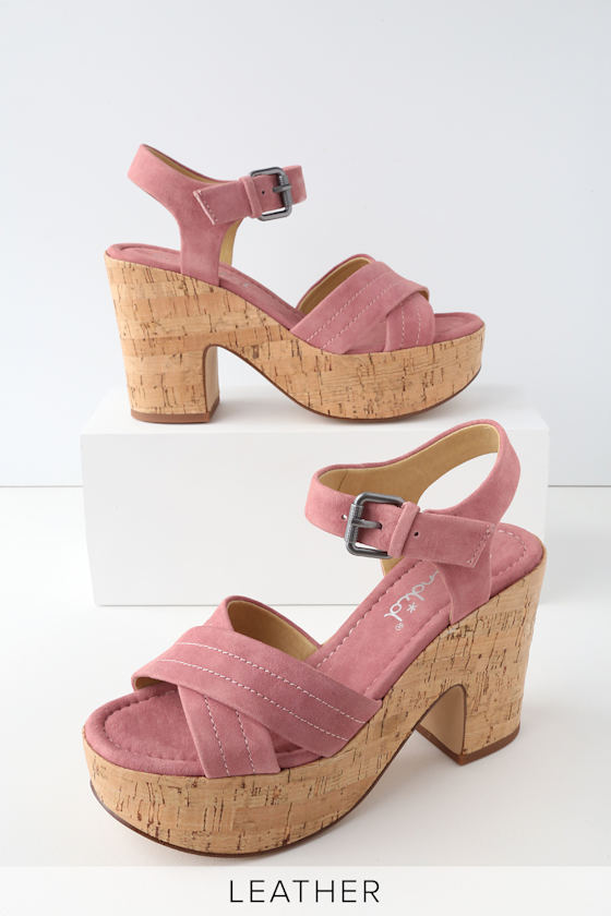 Splendid Flaire Pink Heels Platform Sandals Lulus