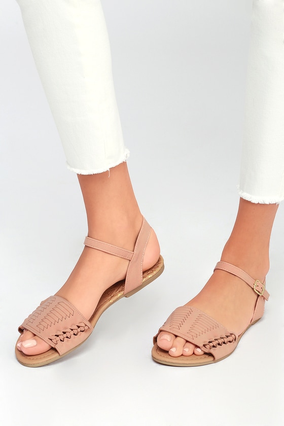 blush evening sandals