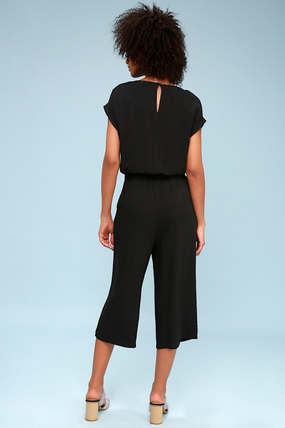 Zariah Black Culotte Jumpsuit 2