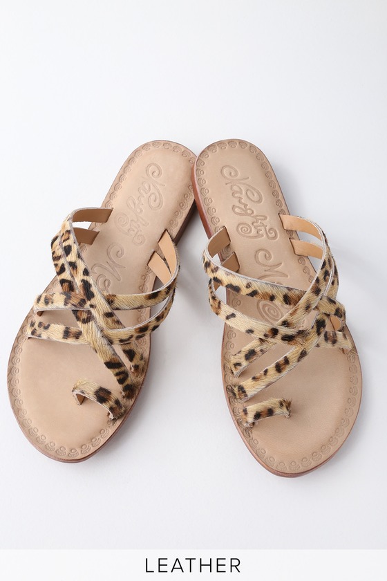 Naughty Monkey Zooche - Leopard Sandals - Leather Sandals - Lulus