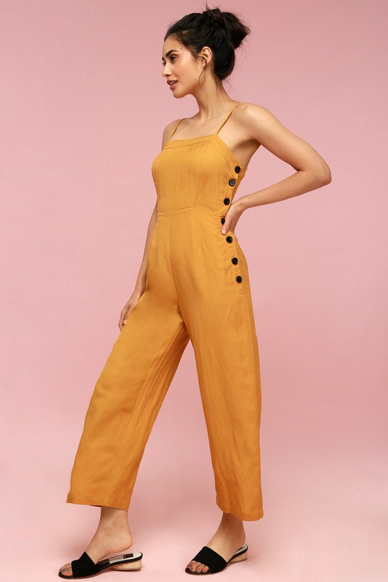 Yellow Culotte Jumpsuit 2024 www tofrei