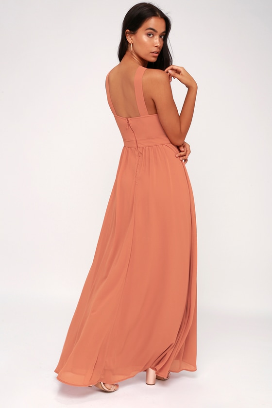 lulus all about love rusty rose