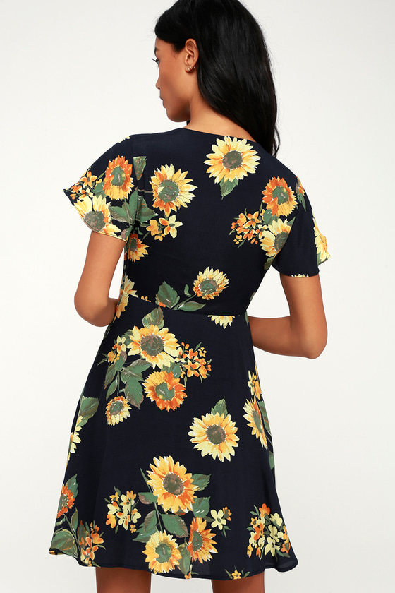 lulus sunflower dress