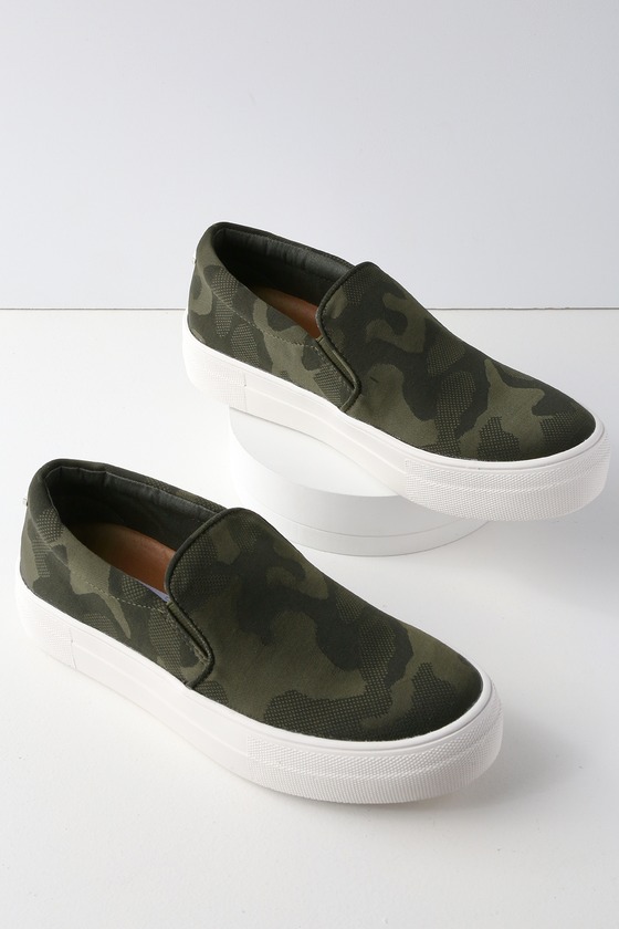 Steve Madden Gills - Camouflage Sneakers - Slip-On Shoes - Lulus