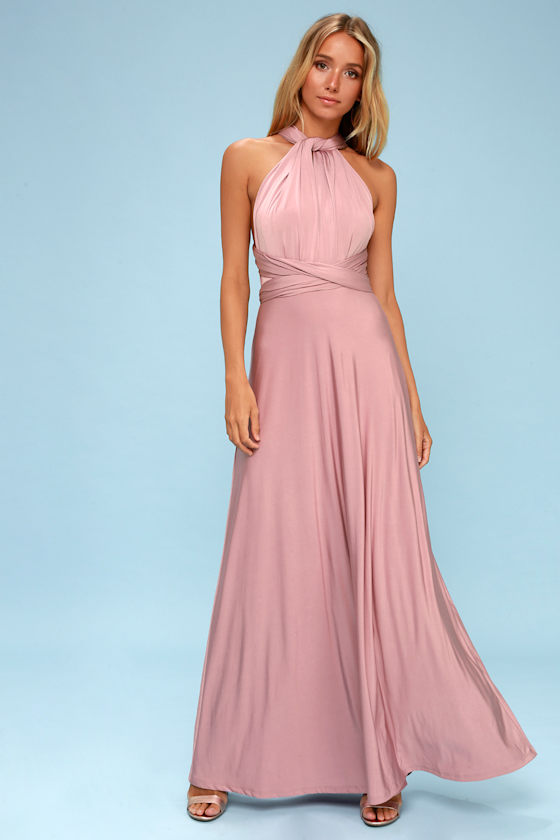 Always Stunning Convertible Lavender Maxi Dress 2