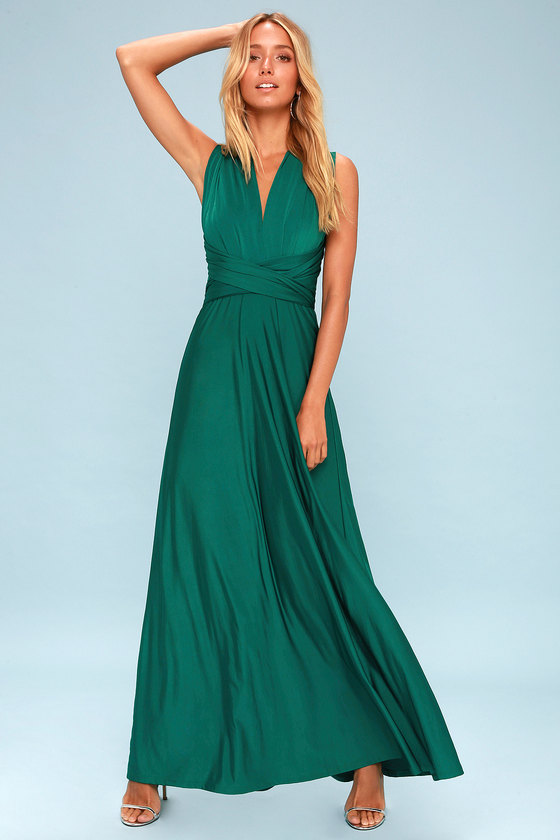 Petite Green Maxi Dress - designerytile