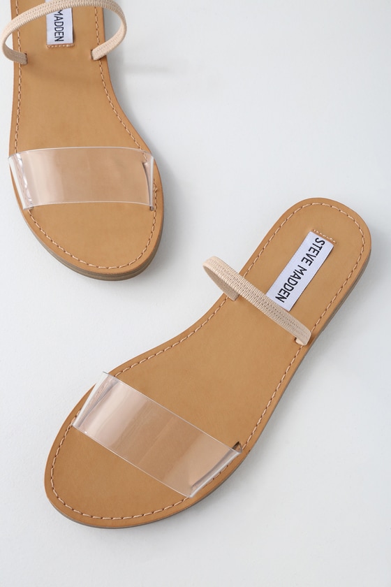 steve madden clear slides