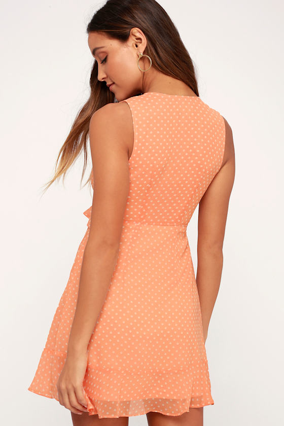 You Got It Blush Pink Polka Dot Mini Dress 4