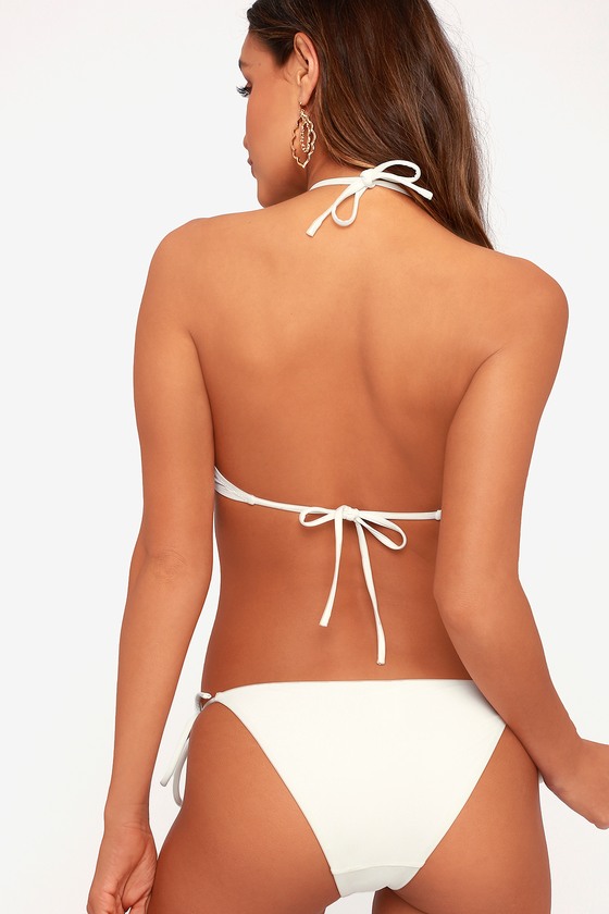 White string. T String Bikini bottom.