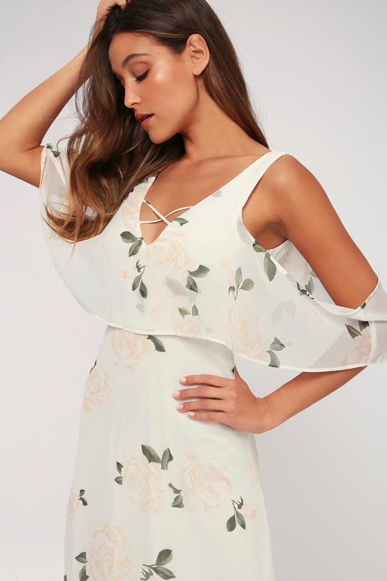 The Very Thought of You White Floral Print Maxi Dress 7