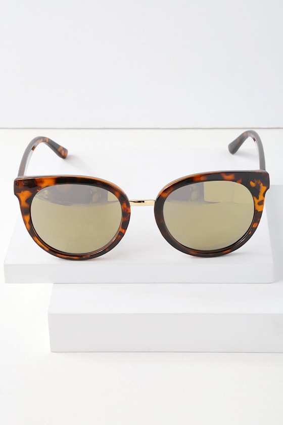 My Cougar Tortoise and Gold Mirrored Sunglasses 2