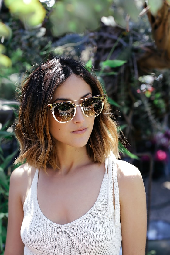 Freddie Tortoise and Gold Sunglasses