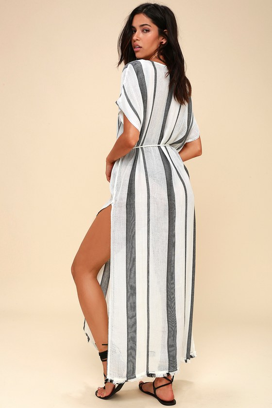 black and white swimsuit cover up