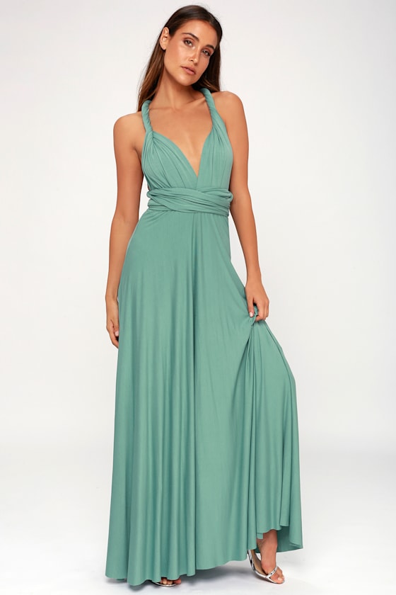 Tricks of the Trade Turquoise Maxi Dress 2
