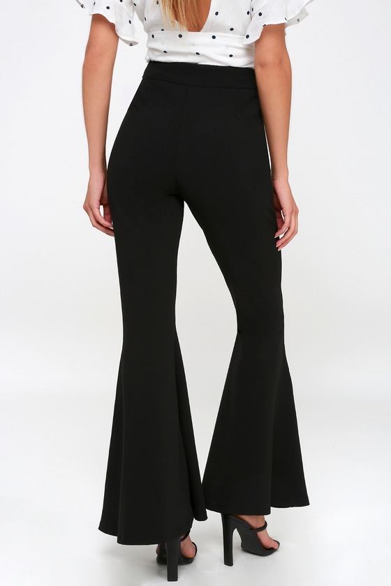 Black Pants - Bell Bottom Pants - Trouser Pants - Lulus