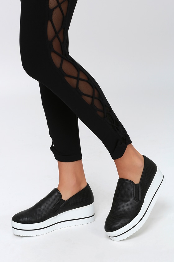 steve madden platform slip on sneakers 