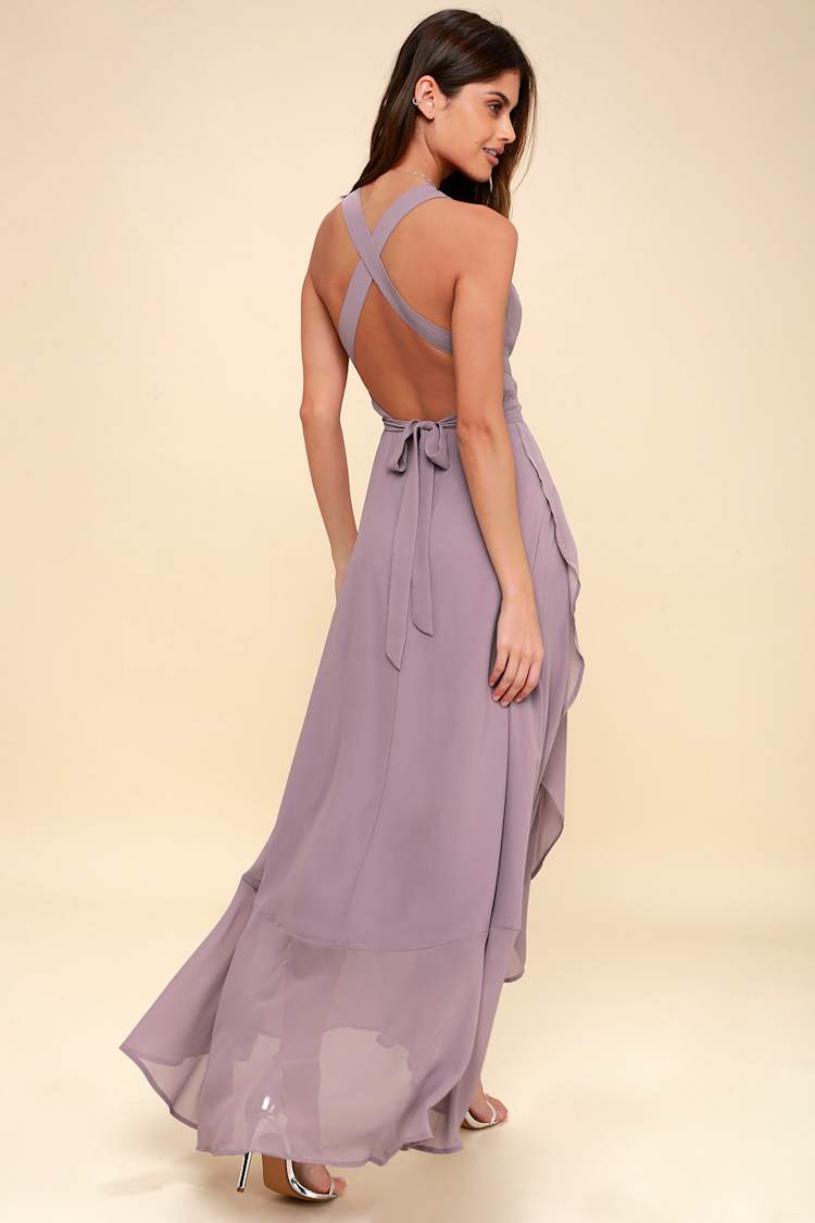 mauve convertible bridesmaid dress Mauve Bridesmaid Dresses Convertible – Lisposa main image 0