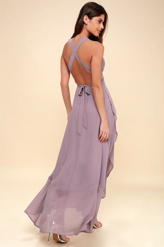 Chic Lavender Dress Convertible Dress HighLow Dress Lulus
