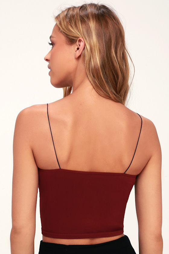 Brami Wine Red Bra Top 3