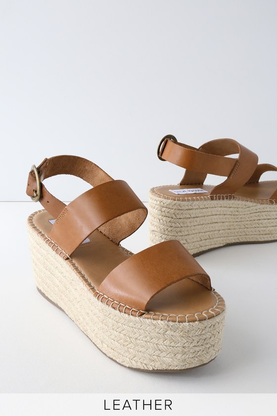 brown espadrille platform sandals OFF 78%