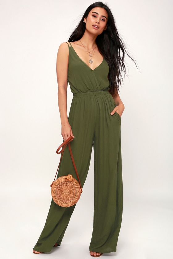 Green jumpsuit lulus outlet