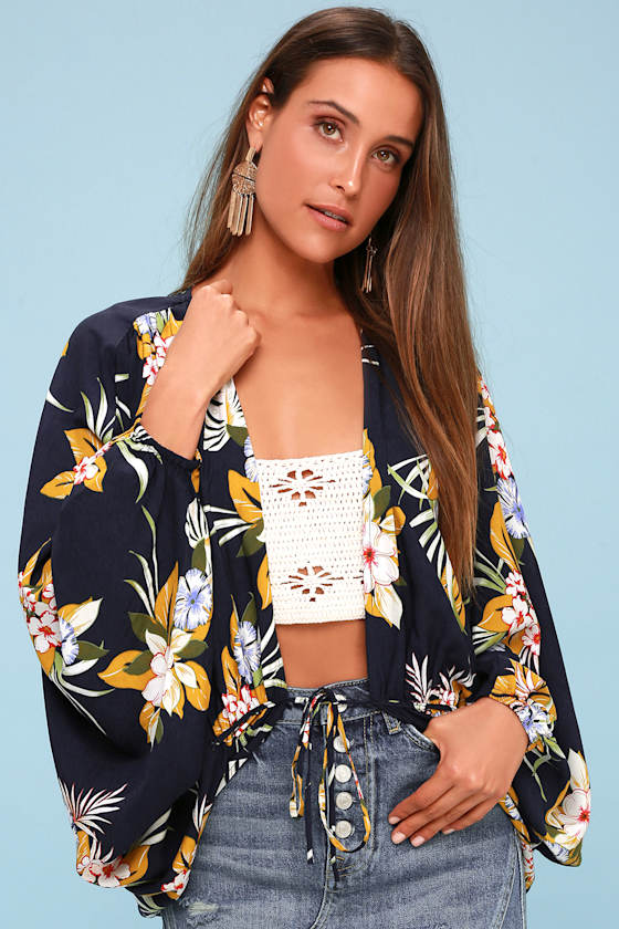 Tie Front Kimono Top