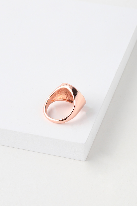 Duncan Rose Gold Circle Ring 2