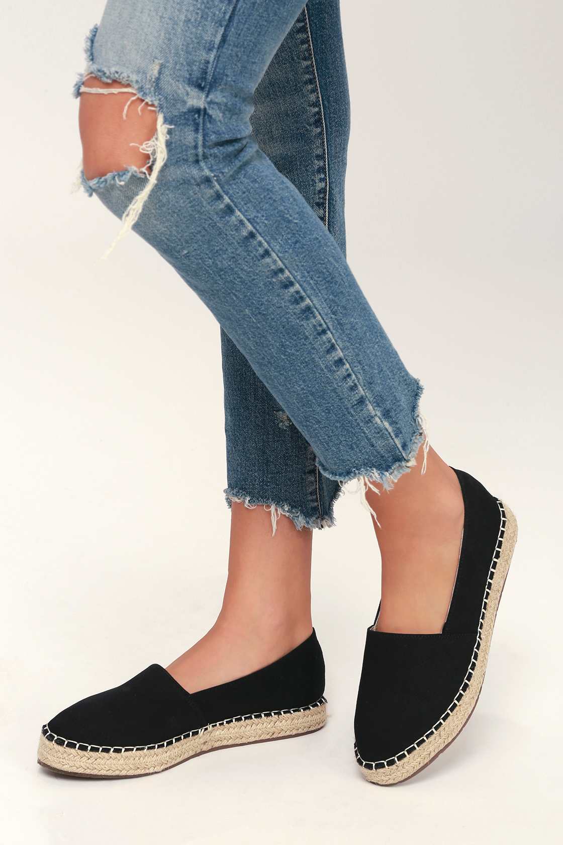 espadrille slip ons