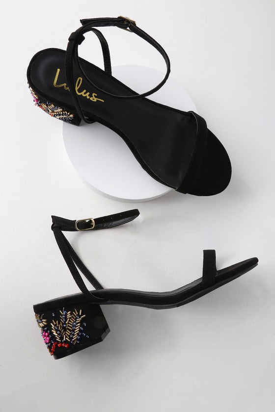 lulus black suede heels