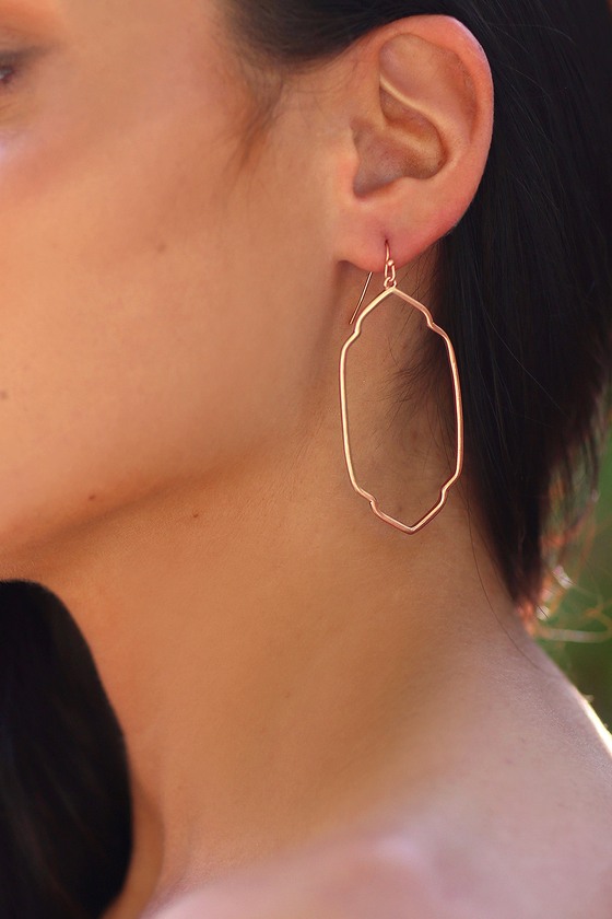 Design Elements Rose Gold Earrings