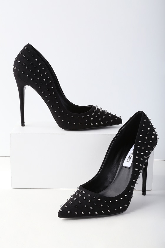 black pumps with spikes