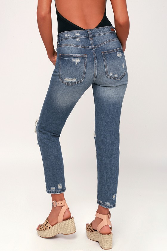 medium wash jeans