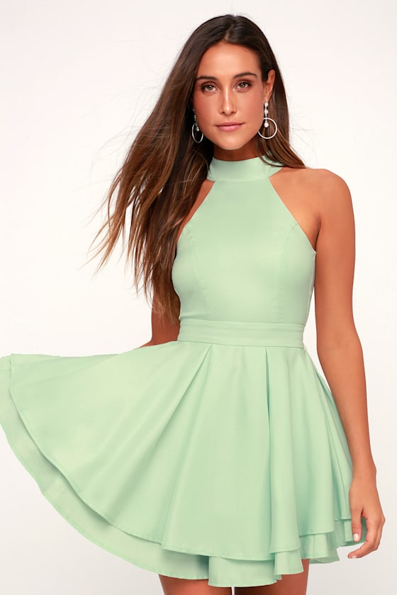 Dress Rehearsal Mint Green Skater Dress 8