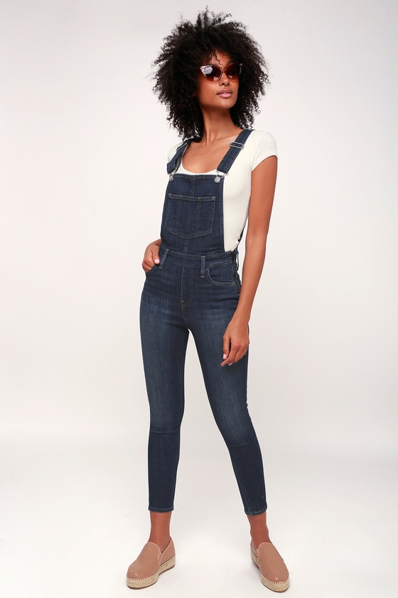 levi's skinny overalls black