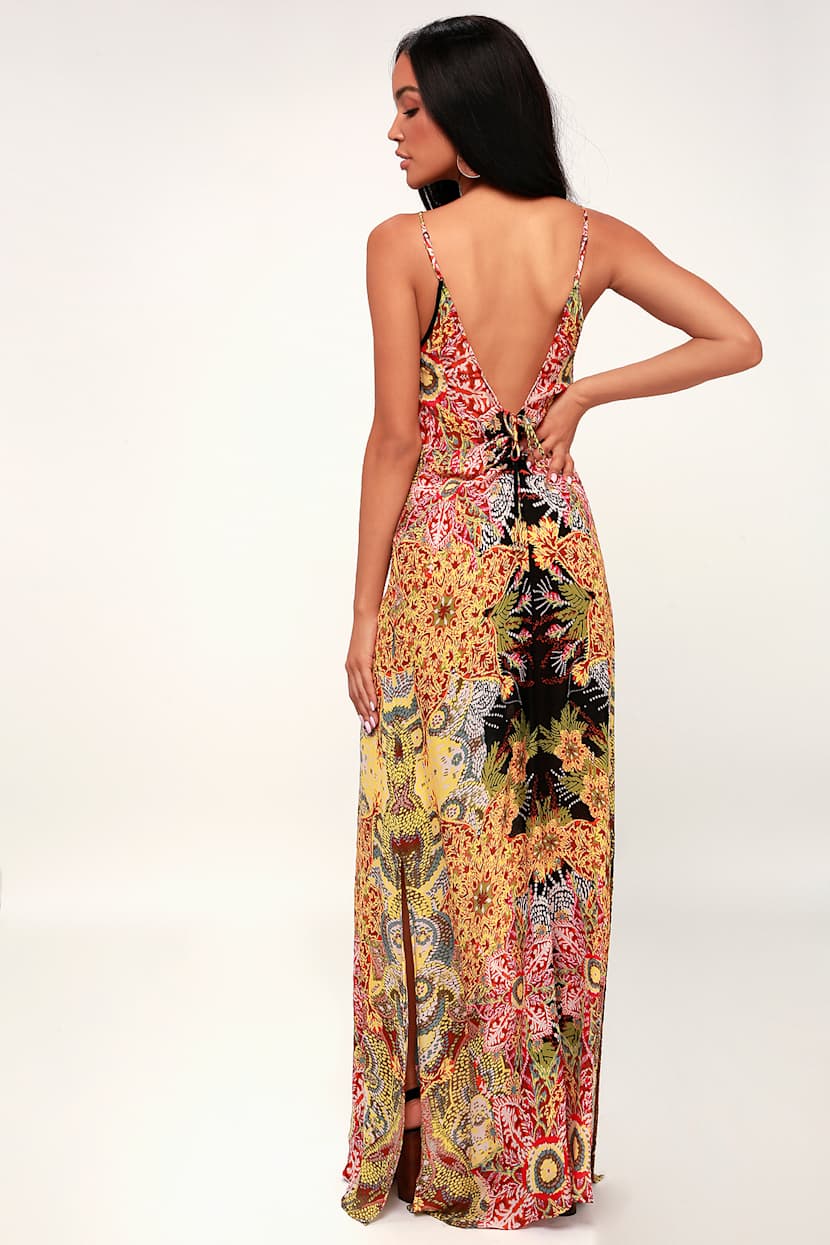 - Slip Dress - Maxi Dress - Black Dress - Lulus