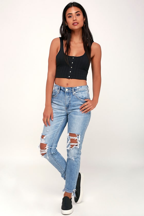 The Rivington Light Wash Distressed Jeans 2
