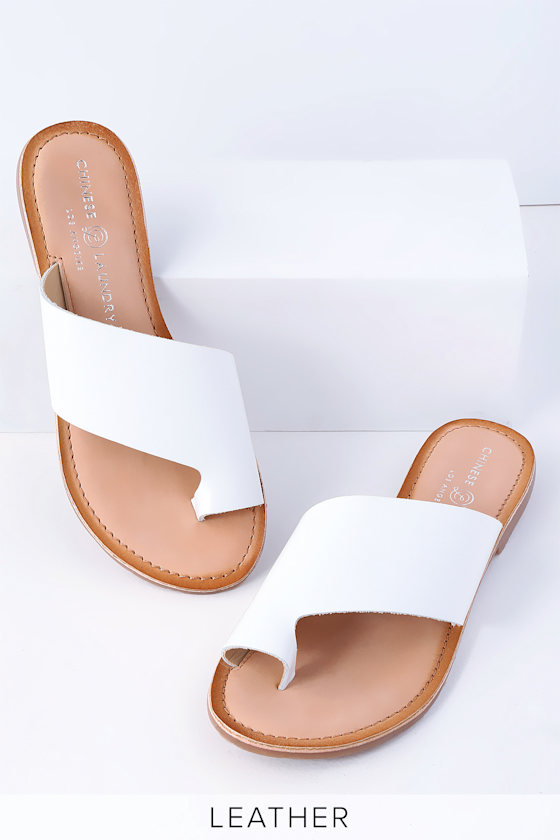 old lady white sandals