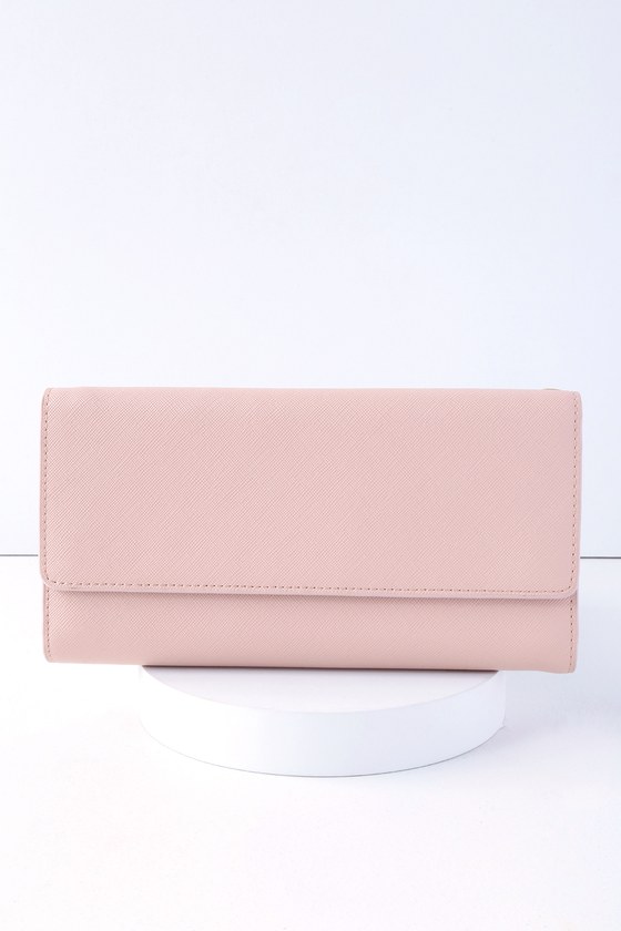 blush pink clutch purse