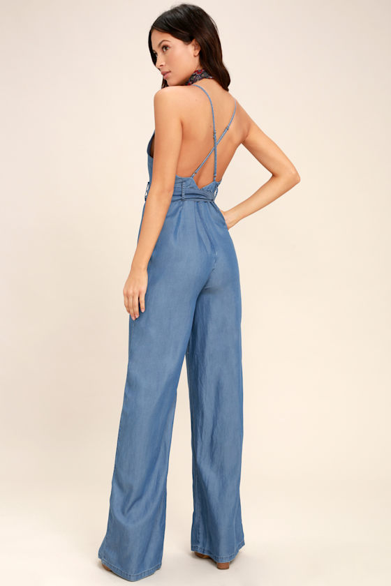 Cruise Blue Chambray Jumpsuit 5