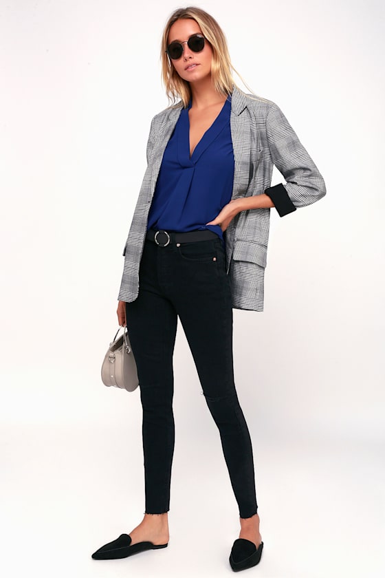 Rise to the Top Cobalt Blue Short Sleeve Top 2