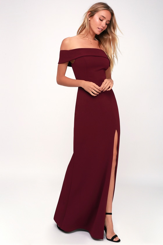 lulus burgundy long dress