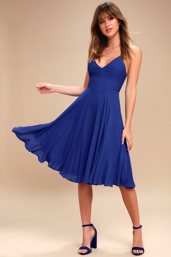 lulu royal blue dress