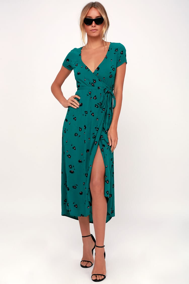 Wrap Dress Billabong Flower Dress Billabong Women Wrap Dress Size - Main Image