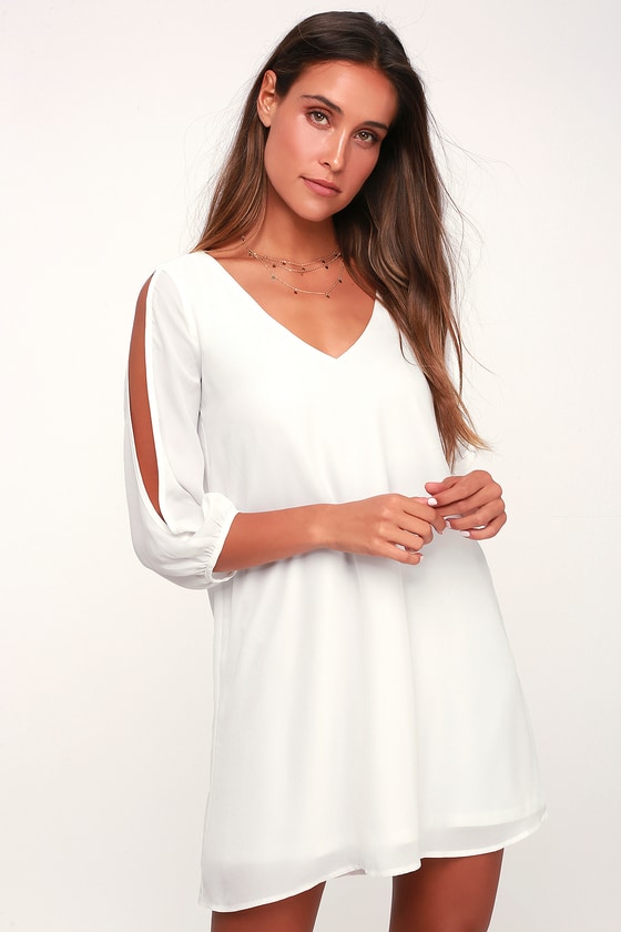 Shift Dress - Cold Shoulder Dress - Lulus