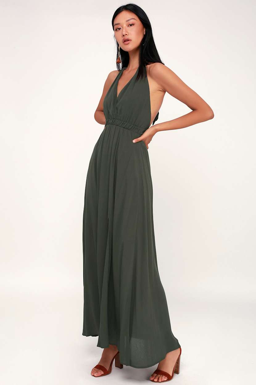 lulus green halter dress Green Beyond Classy Chartreuse Satin Halter Midi Dress | Womens | Medium | 100% Polyester | Lulus | Homecoming