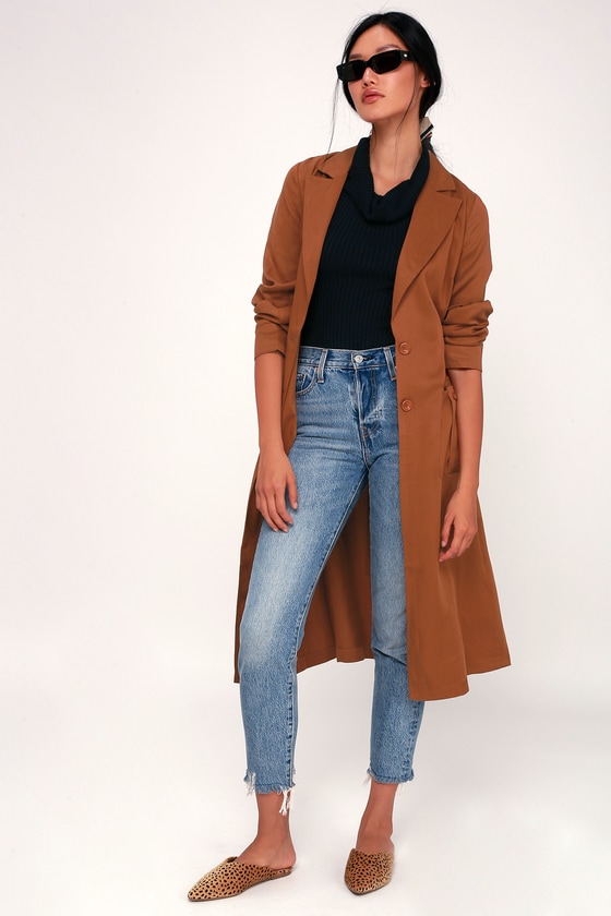 Cool Tan Trench Coat - Lightweight Trench - Belted Trench - Lulus