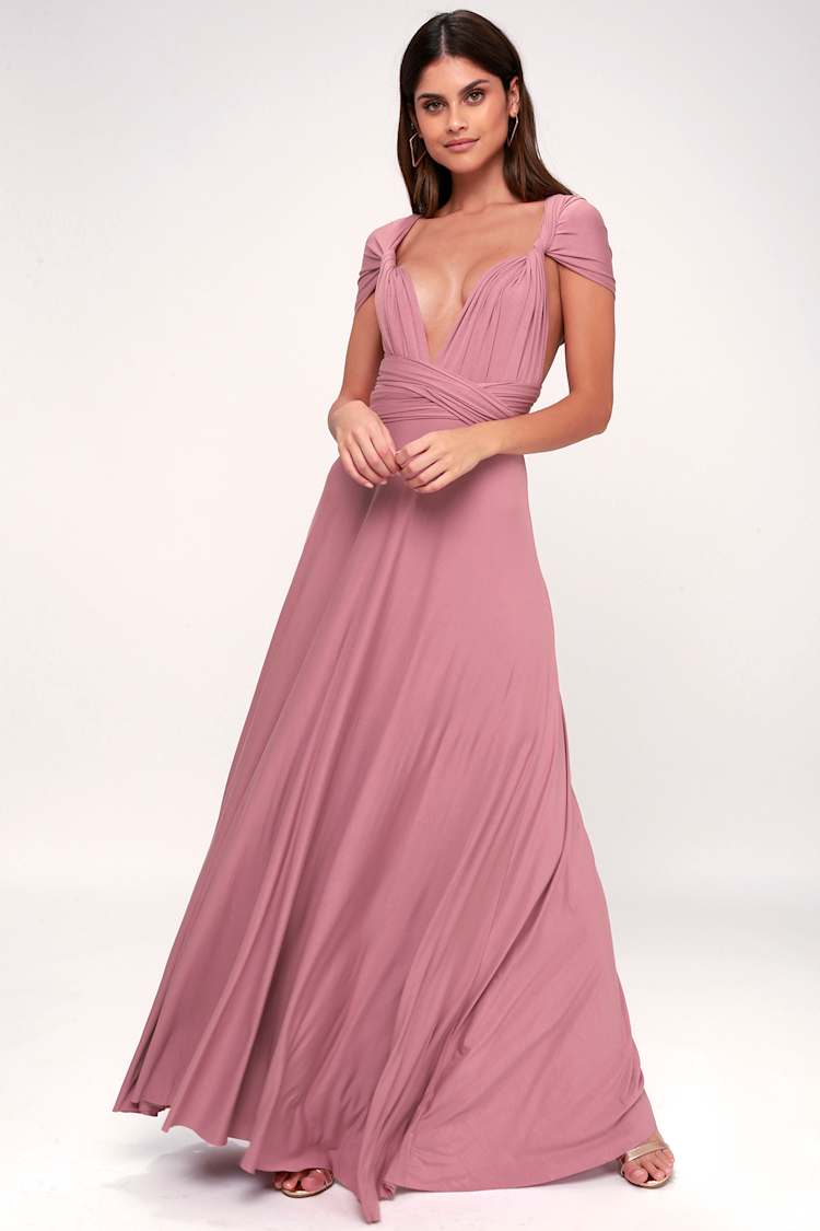 Infinity Dress Bridesmaid Lulus Mauve Bridesmaid Dress Convertible Dress  Infinity Dress Lulus