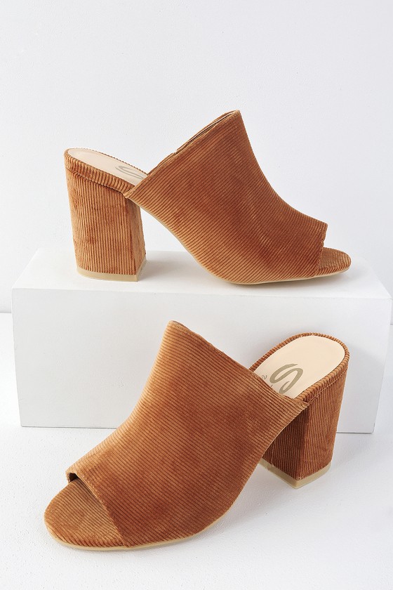 office tan mules