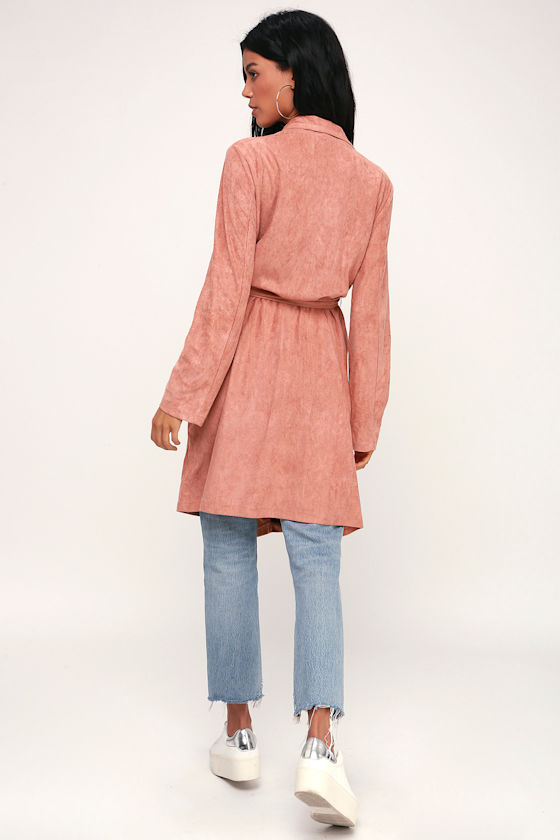 City of Trees Mauve Pink Suede Jacket 2