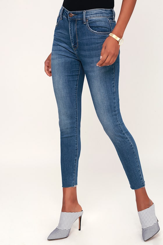 Aline Medium Wash High Rise Skinny Jeans 2